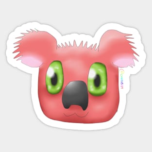 Red Koala Sticker